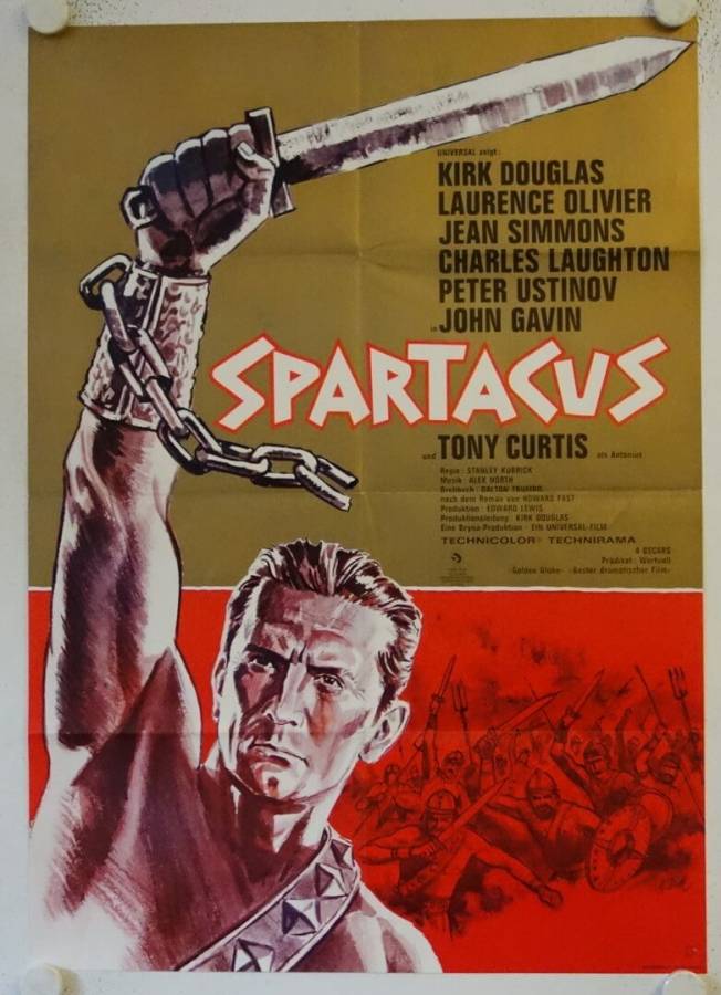 Spartacus re-release german movie poster